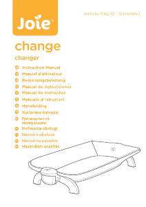 Mode d’emploi Joie Change Table à langer