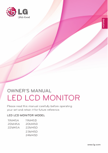 Handleiding LG 23M45D-B LED monitor