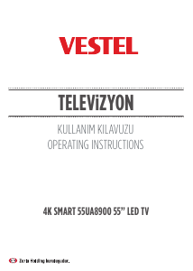 Kullanım kılavuzu Vestel 55UA8900 LED televizyon