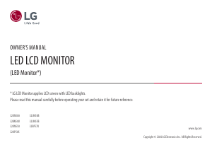 Handleiding LG 32UN550-W LED monitor