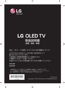 説明書 LG OLED55E8PJA OLEDテレビ