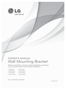 Manuale LG LSW400BXG Supporto da parete