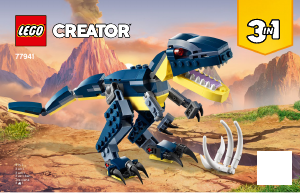 Bedienungsanleitung Lego set 77941 Creator Dinosaurier blau