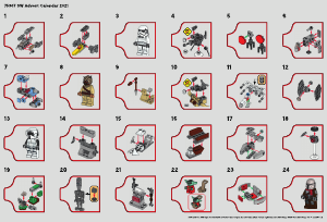 Manual Lego set 75307 Star Wars Advent calendar