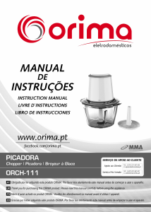 Manual Orima ORCH 111 Chopper