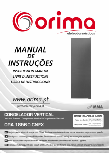 Manual Orima ORA 18560 CNFX Congelador