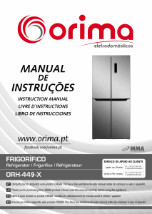 Manual Orima ORH 449 X Fridge-Freezer