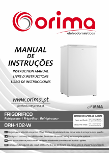 Mode d’emploi Orima ORH 102 W Réfrigérateur