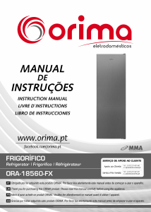 Manual de uso Orima ORA 18560 FX Refrigerador