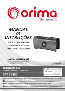 Manual de uso Orima ORT-52-BX Tostador