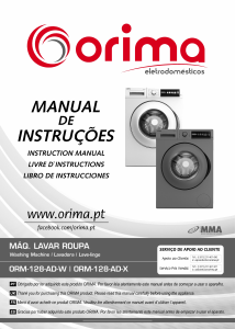 Mode d’emploi Orima ORM 128 AD W Lave-linge