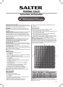 Handleiding Salter 9085 WH3R Weegschaal