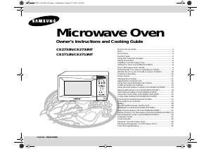 Manual Samsung CE2733N Microwave