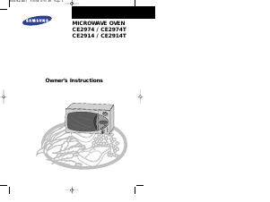 Manual Samsung CE2914T Microwave