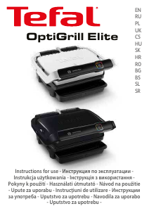 Instrukcja Tefal GC750830 OptiGrill Elite Kontakt grill