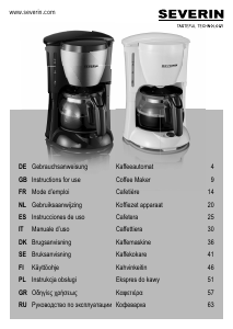 Mode d’emploi Severin KA 4807 Cafetière