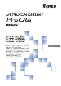 Instrukcja iiyama ProLite TF1015MC Monitor LCD