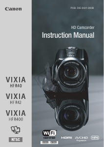 Manual Canon VIXIA HF R42 Camcorder