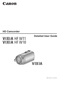 Manual Canon VIXIA HF W11 Camcorder