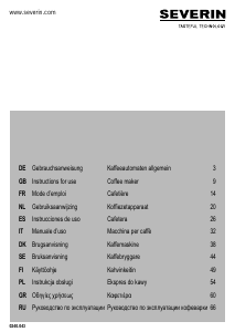 Handleiding Severin KA 5828 Koffiezetapparaat