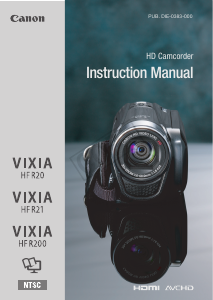 Manual Canon VIXIA HF R21 Camcorder