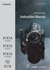 Manual Canon VIXIA HF M31 Camcorder