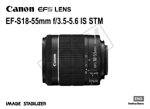 Manual Canon EF-S 18-55mm f/3.5-5.6 IS STM Camera Lens