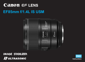 Manual Canon EF 85mm f/1.4L IS USM Camera Lens