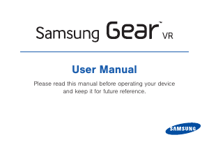 Manual Samsung SM-R320 Gear VR Headset