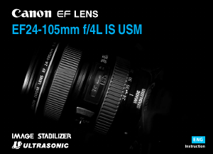 Manual Canon EF 24-105mm f/4L IS USM Camera Lens