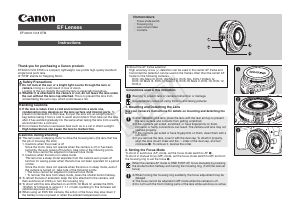 Manual Canon EF 40mm f/2.8 STM Camera Lens