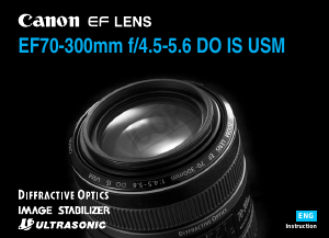 Handleiding Canon EF 70-300mm f/4.5-5.6 DO IS USM Objectief
