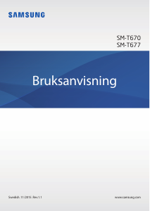 Bruksanvisning Samsung SM-T677 Galaxy View Tablet