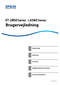 Brugsanvisning Epson EcoTank ET-2850 Multifunktionsprinter