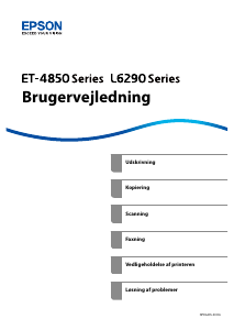 Brugsanvisning Epson EcoTank ET-4856 Multifunktionsprinter