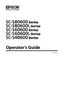 Handleiding Epson SureColor SC-S80600L Printer