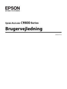 Brugsanvisning Epson AcuLaser C9300TN Printer