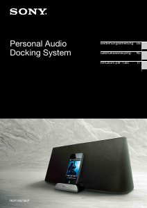 Manuale Sony RDP-XA700IP Sistema docking con altoparlanti
