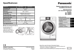 Bedienungsanleitung Panasonic NA-140ZS1 Waschmaschine