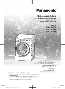 Bedienungsanleitung Panasonic NA-148VS4 Waschmaschine