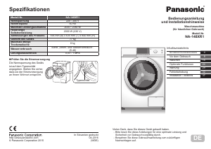 Наръчник Panasonic NA-148XR1 Пералня