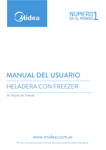 Manual de uso Midea RF-T16SAR1 Frigorífico combinado