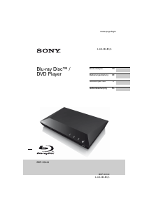 Mode d’emploi Sony BDP-S3100 Lecteur de blu-ray