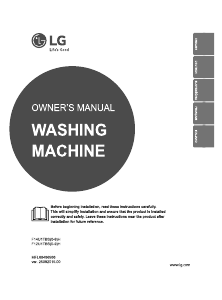 Manual LG F14U1TBS2H Washing Machine
