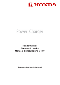 Manuale Honda Wallbox Stazione di ricarica