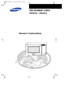 Manual Samsung M1933 Microwave