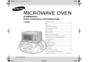 Manual Samsung CM1039 Microwave