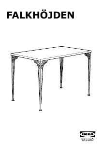 Manual IKEA FALKHOJDEN Desk