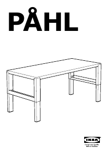 사용 설명서 이케아 PAHL 책상