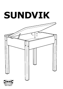 Brugsanvisning IKEA SUNDVIK Skrivebord